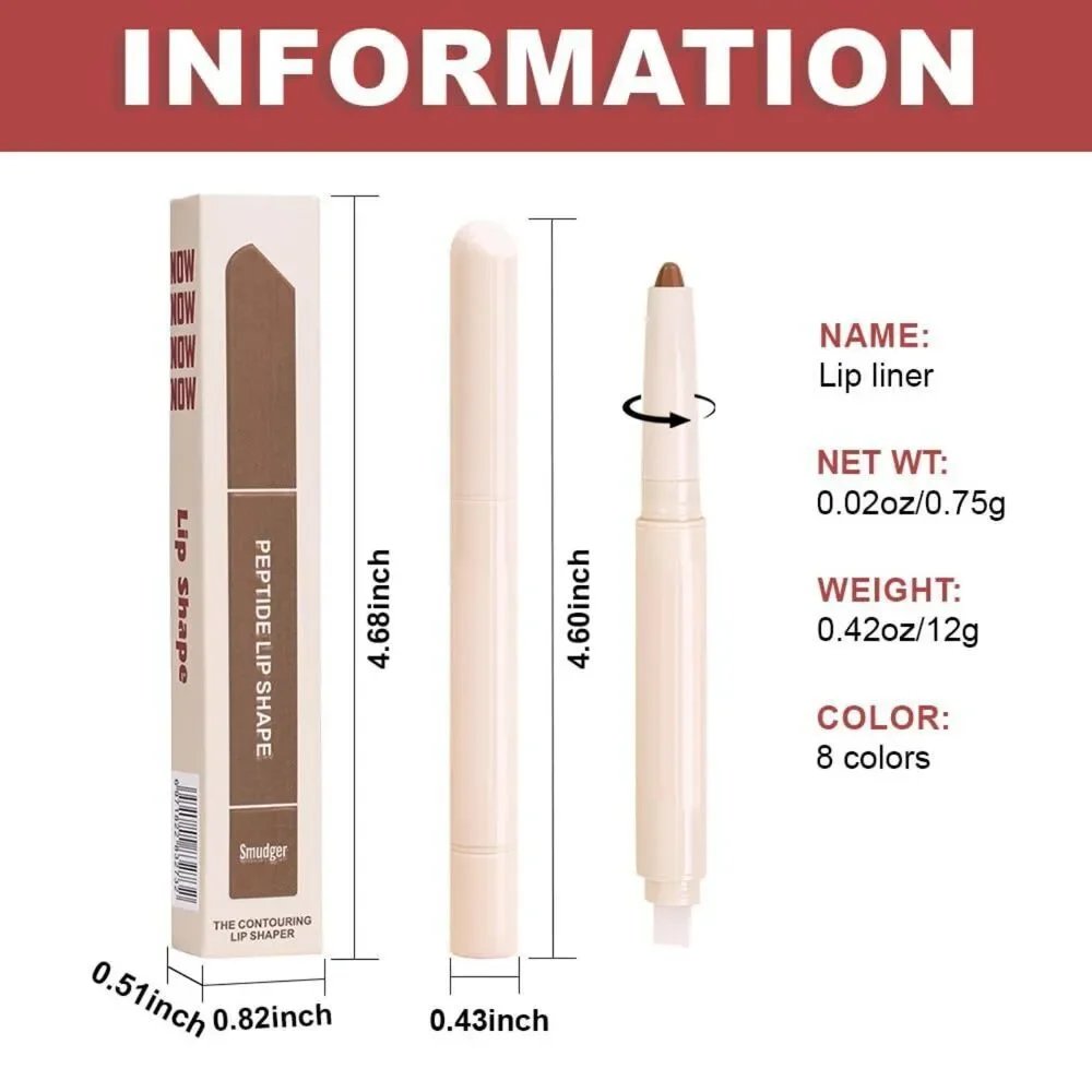 B-05 Maroon Plump Matte Crayon Long-Lasting Liner Pencil With Silicone Smudger - Picture 5 of 5